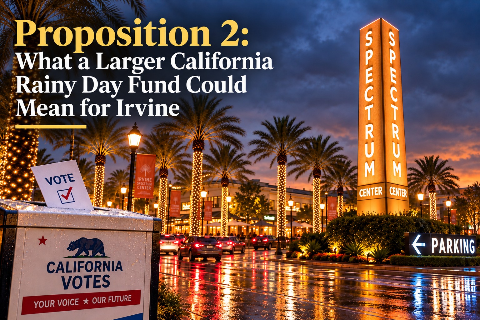 Proposition 2: What a Larger California Rainy Day Fund Could Mean for Irvine
